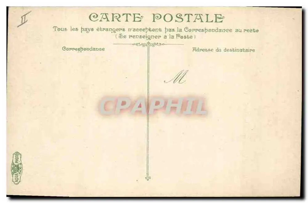 Aix-en-Provence — Palácio de Justiça — editor G. Lévy, n° 2612 - Verso