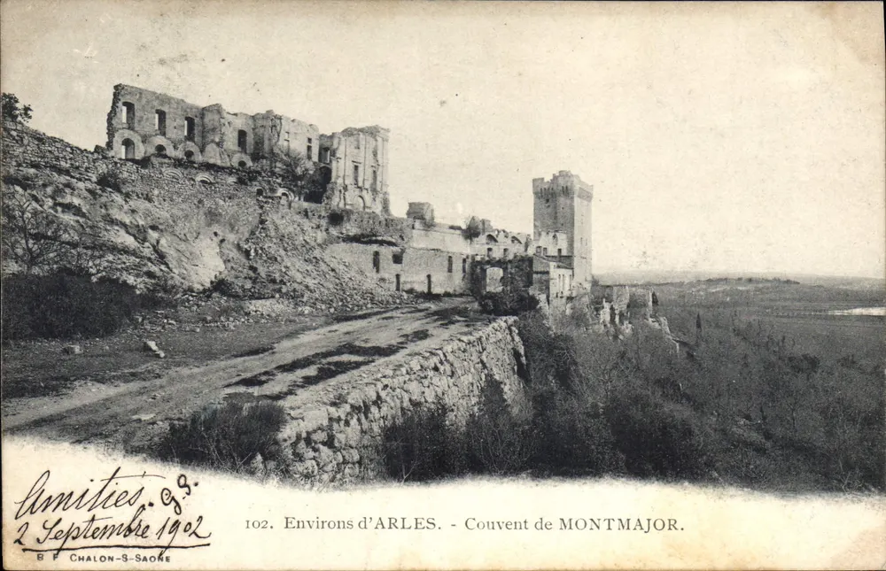 Couvercle de Montmajor — Ruínas — B F Chalon-Saône, n° 102 - Frente
