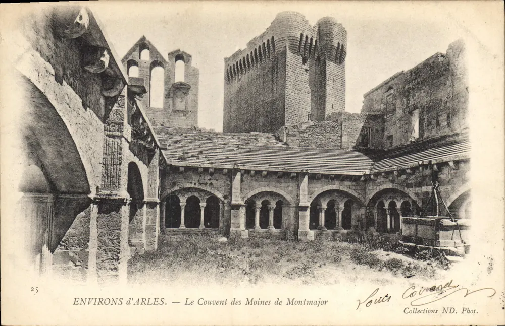 Arredores de Arles — O Mosteiro dos Monges de Montmajor — Louis Coivard, Coleções ND. Fot. - Frente