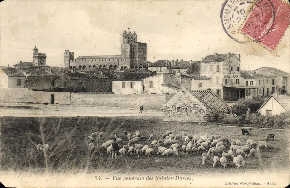 Saintes-Maries — Algemene weergave — Uitgave Marcheteau, Arles, n°54 - Voorkant