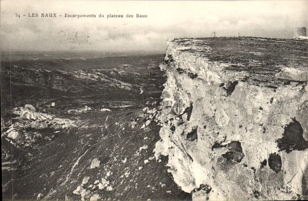 Les Baux - Die Klippen des Plateaus von Baux — n°54 - Vorderseite