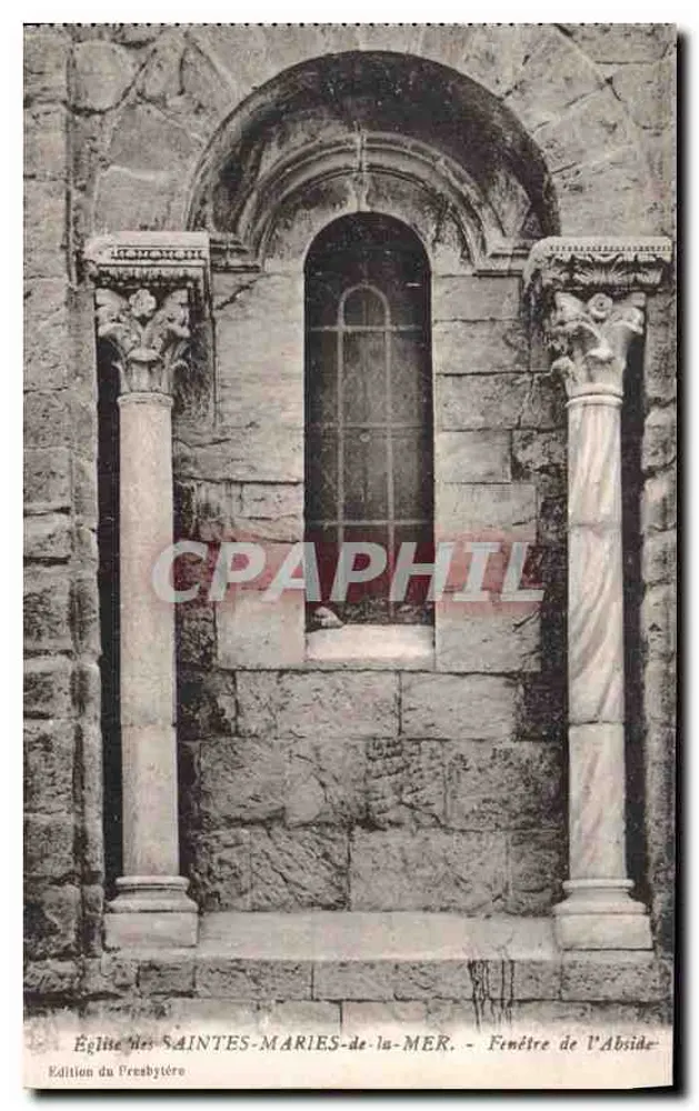 Kirche der Saintes-Maries-de-la-Mer — Fenster der Apse — Ausgabe durch den Pfarrverband - Vorderseite