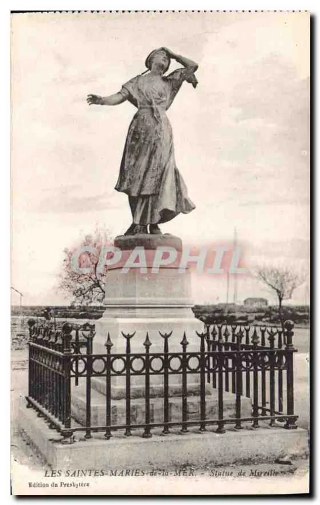 Les Saintes-Maries-de-la-Mer — Estátua de Marnelle — Edição do Presbitério - Frente