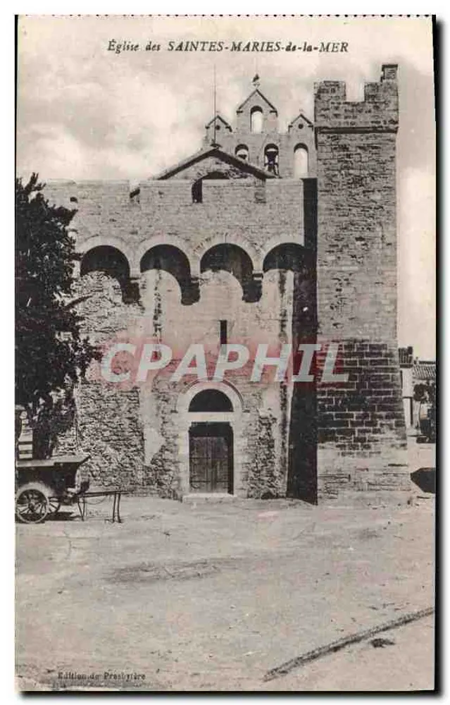 Kirche der Saintes-Maries-de-la-Mer — Verlag Prestyière, Seriennummer nicht sichtbar - Vorderseite