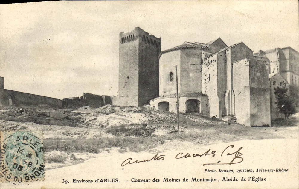 Arredores de ARLES — Convento dos Monges de Montmajor. Abside da Igreja — Foto Douzon, óptico, Arles-sur-Rhône - Frente