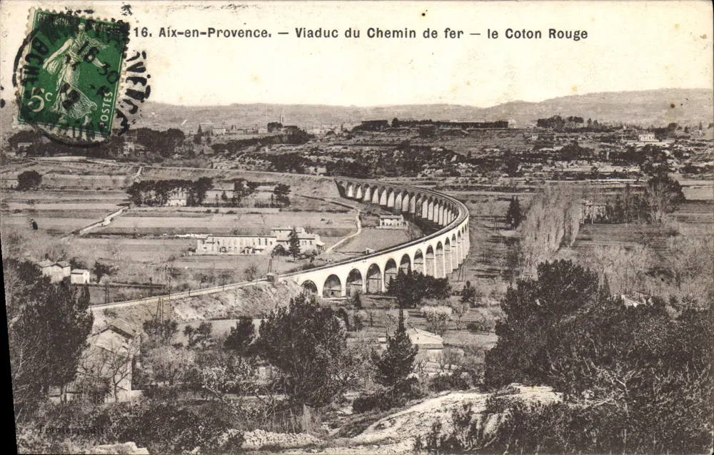 Aix-en-Provence — Eisenbahnviadukt — Le Coton Rouge - Vorderseite