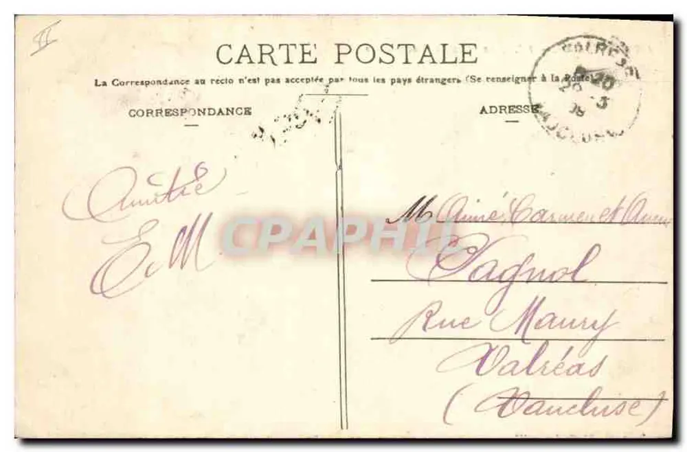 Aix-en-Provence — La Fontaine Monumentale — Collection Faussaud, n°120 - Rückseite