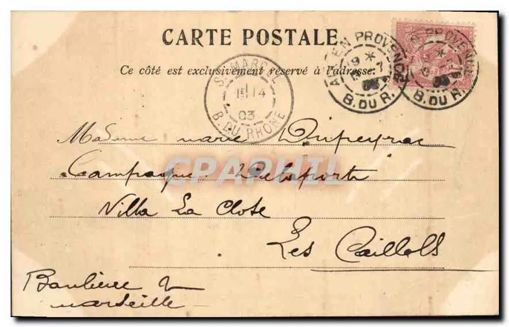 Aix-en-Provence — Klasztor Katedry (XI wiek). — Pap Leca. - Rewers