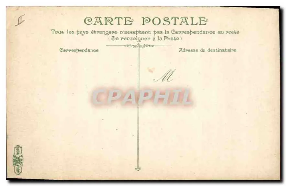 Aix-en-Provence — Fontaine d'Argent avec homme assis — éditeur L. Gage, n° 2644 - Verso