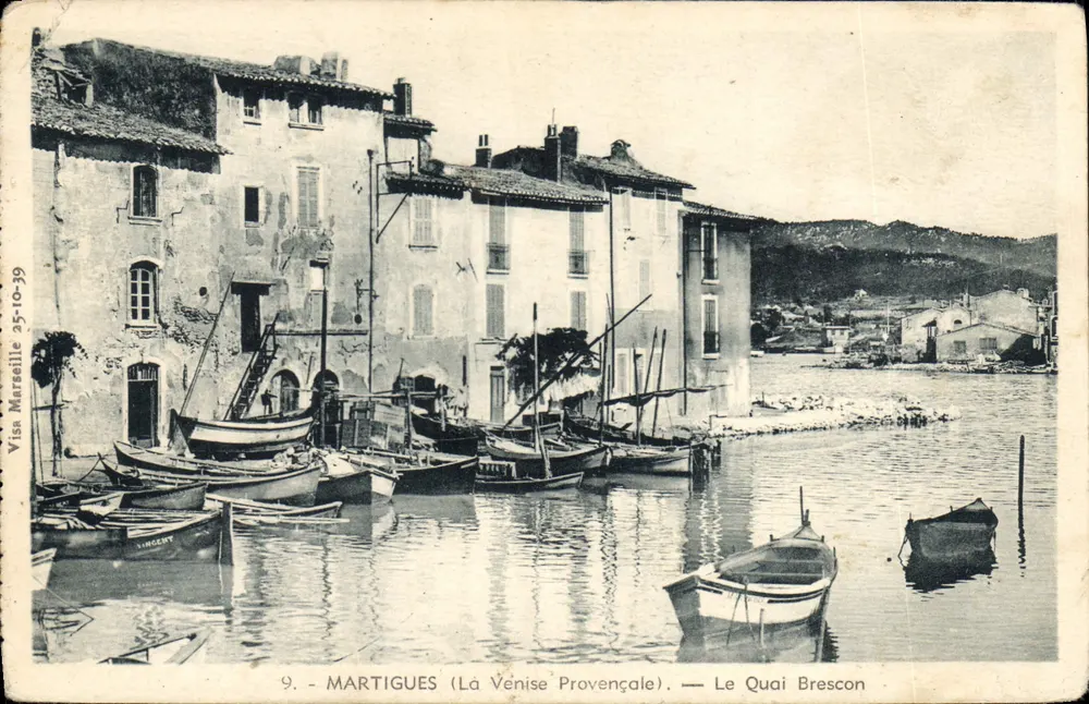 Martigues (La Vénise Provençale) — Le Quai Brescon — V. Vincent - Vorderseite