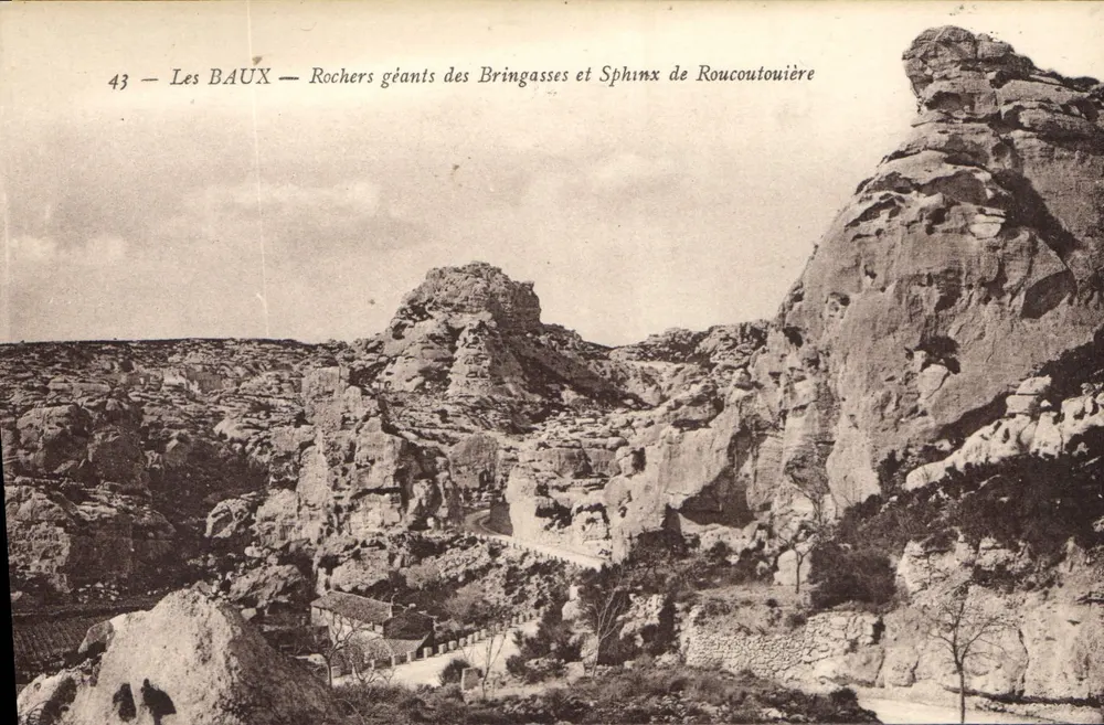 Les BAUX — Riesige Felsen der Bringassses und Sphinx von Roucoutouière — n°43 - Vorderseite