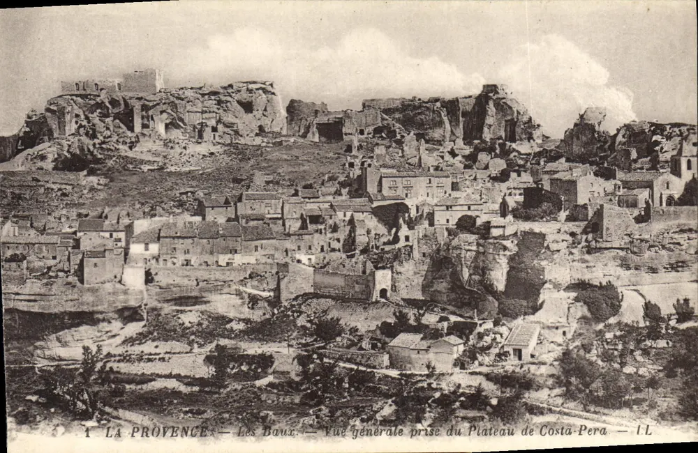 Les Baux — Allgemeiner Blick vom Plateau von Costa-Pera — I.L. - Vorderseite