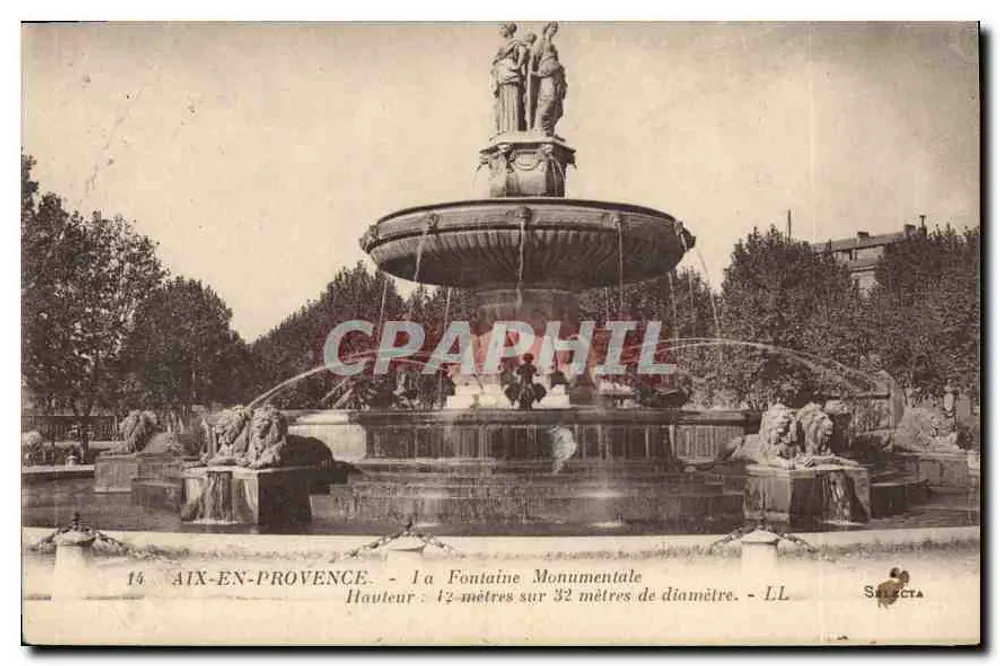 Aix-en-Provence — Die Monumentale Fontäne — Selecta - Vorderseite