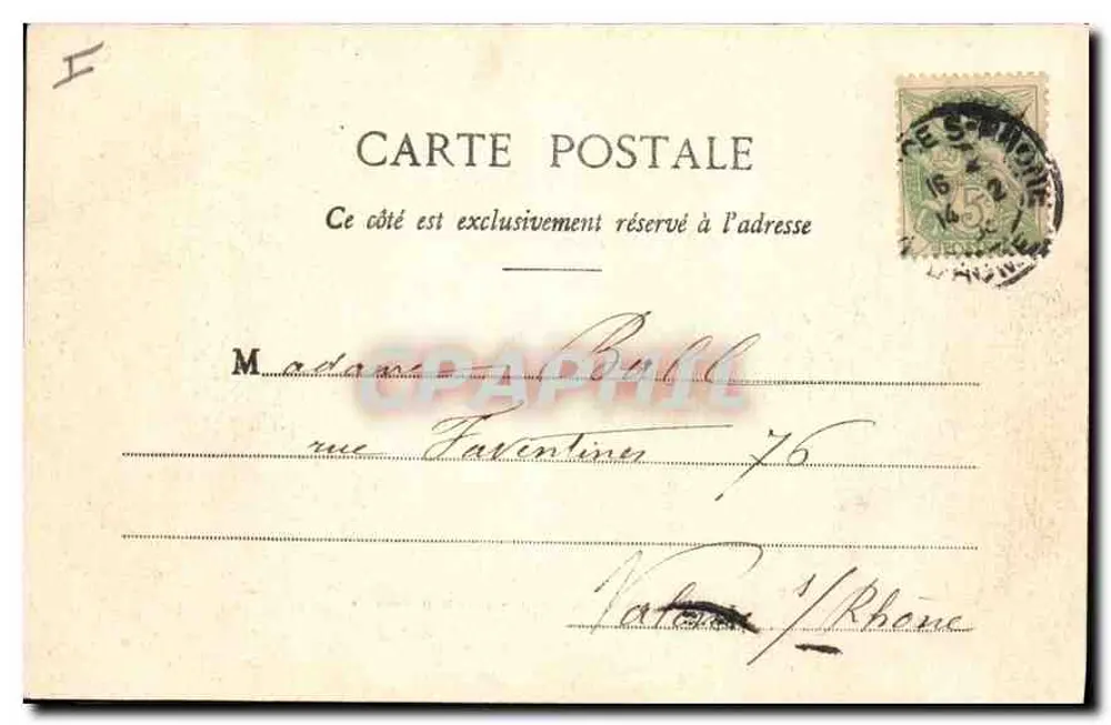 Aix-en-Provence — La Fontaine de la Rotonde — C. Martinet, Verleger - Rückseite