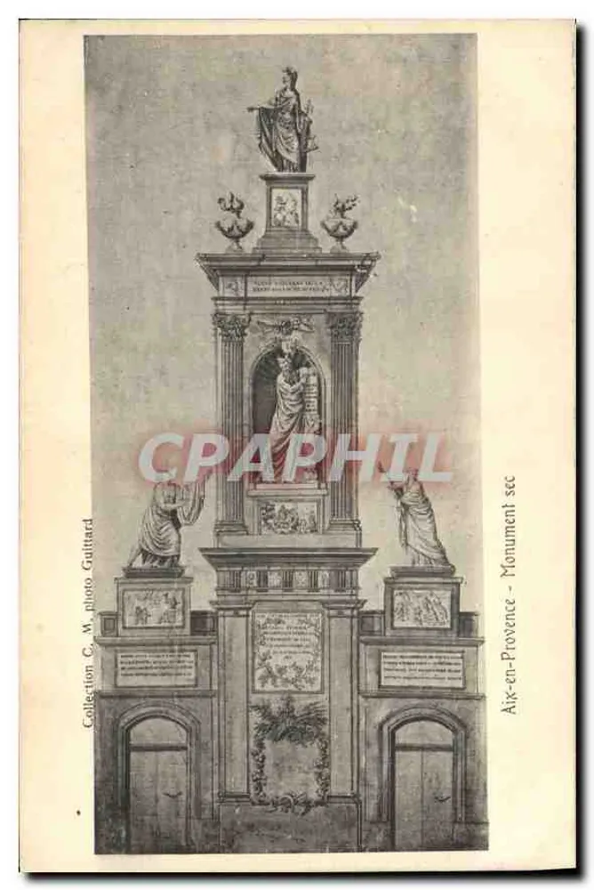Monumento em Aix-en-Provence — Coleção C. W. foto Guitiard - Frente