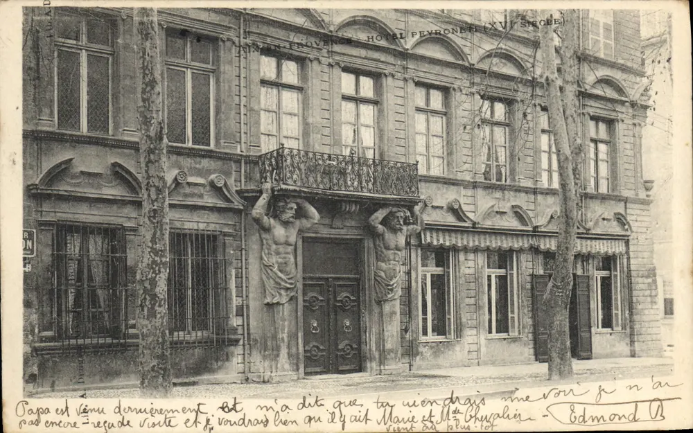 Aix-en-Provence — Hotel Pevronet (século XVI) — editor não identificado - Frente