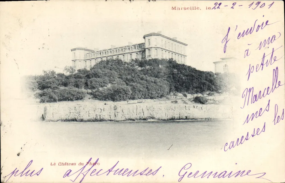 O Castelo do Pharo — Marselha — editor desconhecido, número de série não visível - Frente