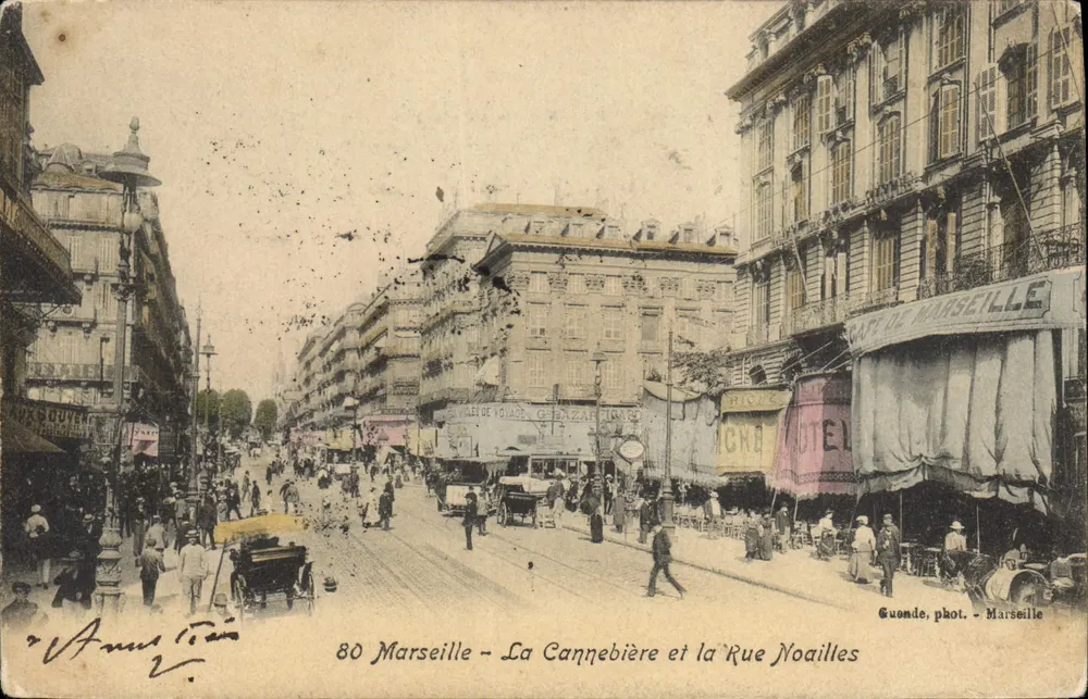 Marseille - La Cannebière und Rue Noailles — Guonde, phot. - Marseille - Vorderseite