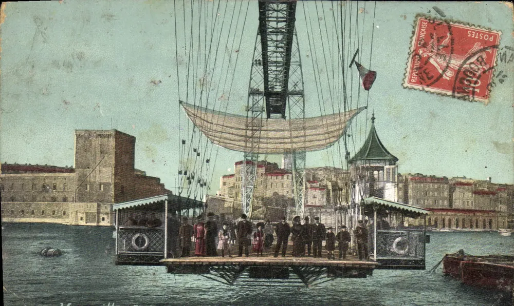 Le port de Marseille — vue du téléphérique de la Cité — éditeur : AQUA PHOTO PARIS - Vorderseite