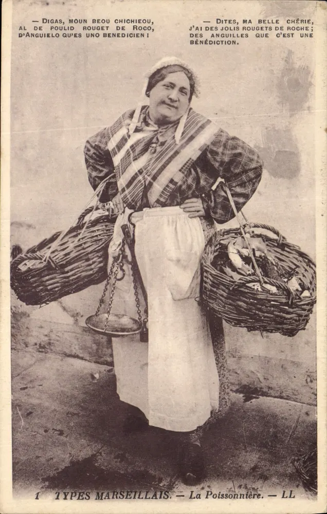 Fischhändler — Marseiller Typen — LL - Vorderseite