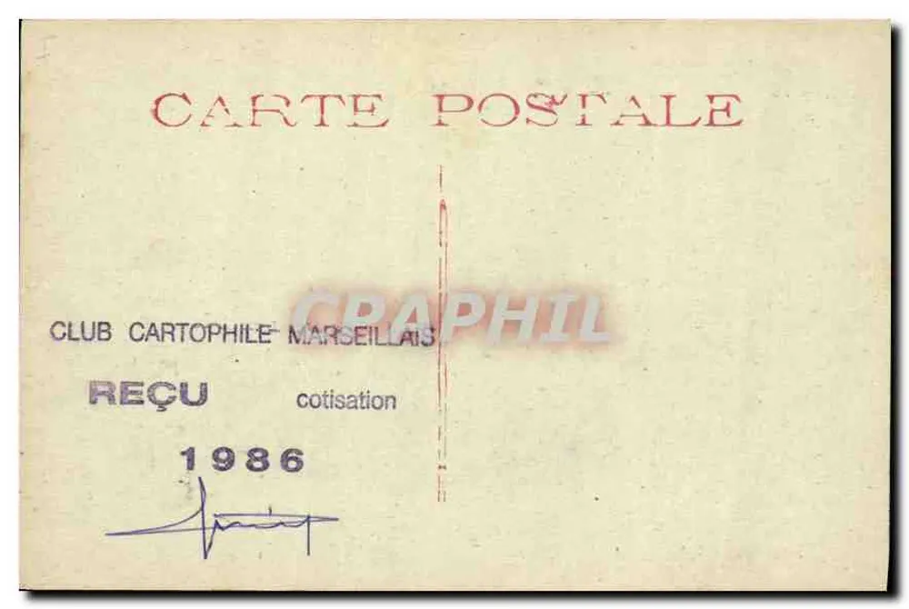 Marseille - De Spaarbank — onbekende uitgever, serie-nummer niet zichtbaar - Achterkant