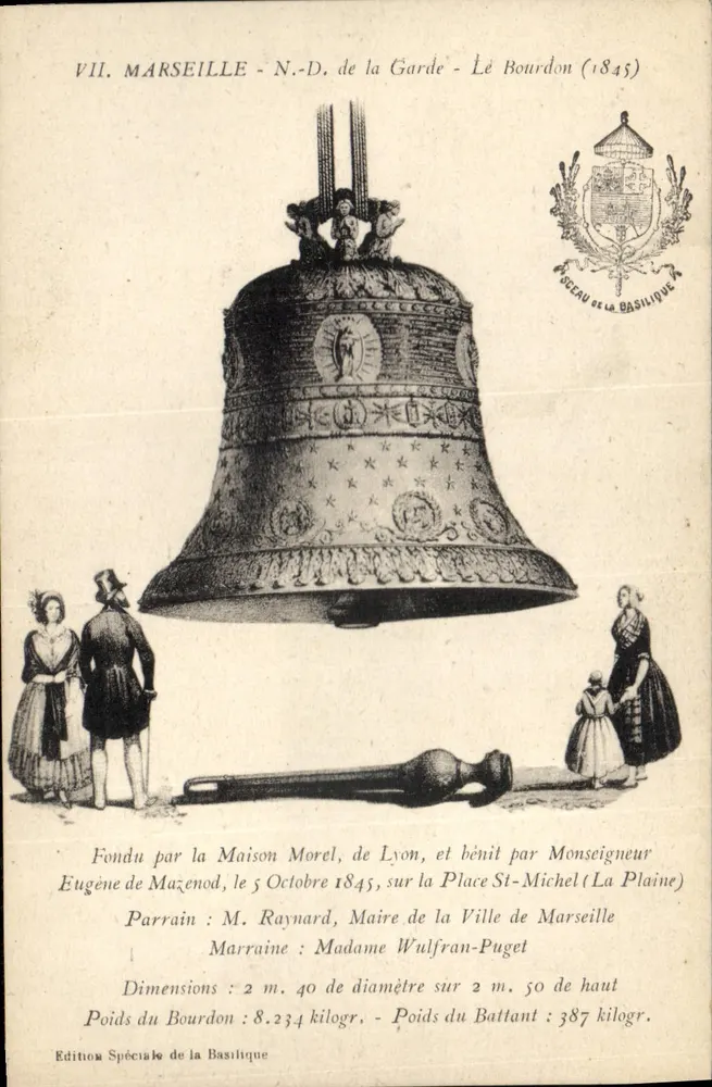 Marinelle - N.-D. de la Garde - Le Bourdon (1845) — Sonderausgabe der Basilika - Vorderseite