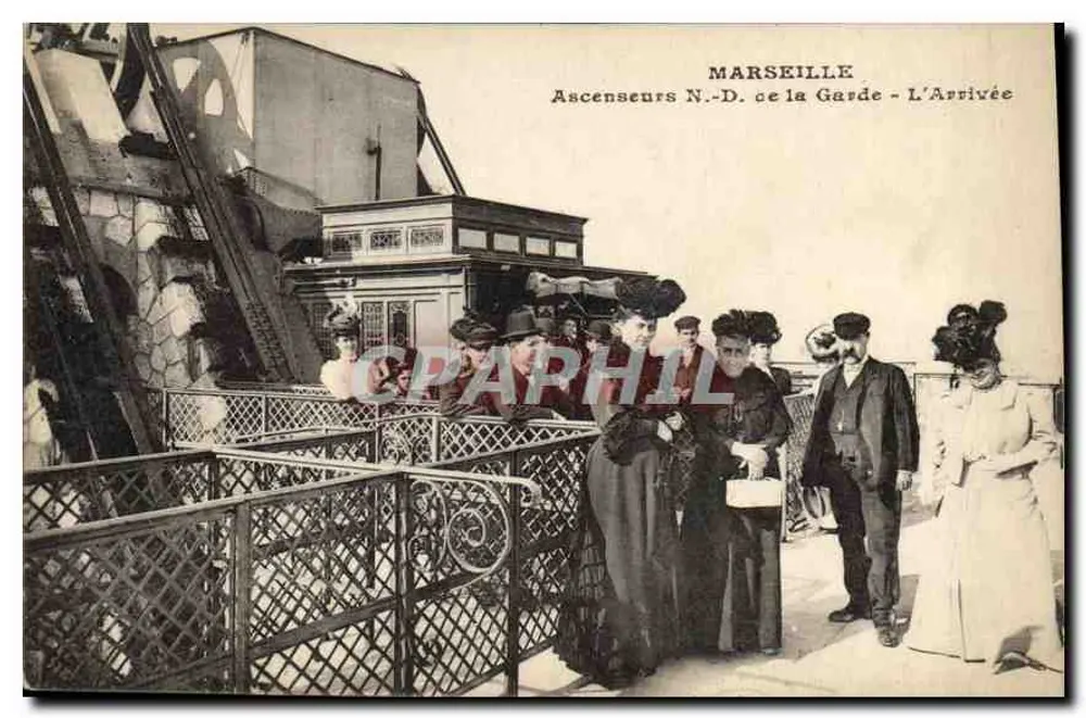 Marseille - Lifts N.-D. de la Garde - De Aankomst - Voorkant