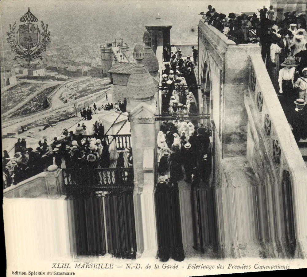 Marseille — Notre-Dame de la Garde — Pilgerreise der Erstkommunizanten - Vorderseite
