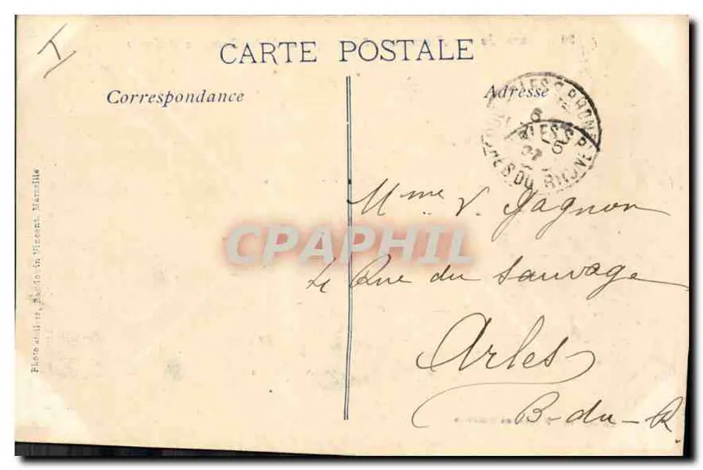 Marseille - Aufzüge und Basilika Notre-Dame de la Garde — Edition des Nouvelles Galles, n°20 - Rückseite