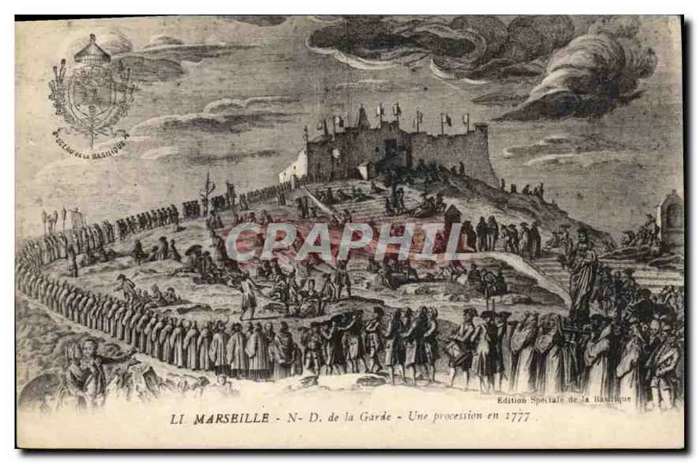 Marselha - Nossa Senhora da Guarda - Uma procissão em 1777 — Edição Especial da Basílica - Frente