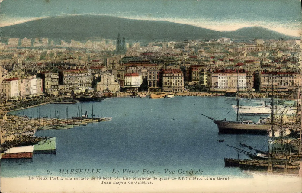 Marseille — Der alte Hafen — Allgemeiner Blick — Verleger PECO - Vorderseite