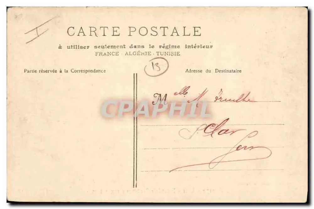 Arles - Farandole Provençale nas Arênes — Editor L. Léon, Marselha, n° 2177 - Verso