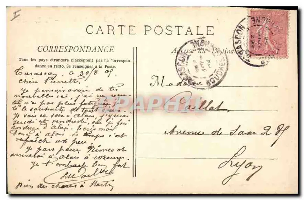 Arles - As Arênes — Vista Externa — Fototipia C. Lacroix, Marselha - Verso