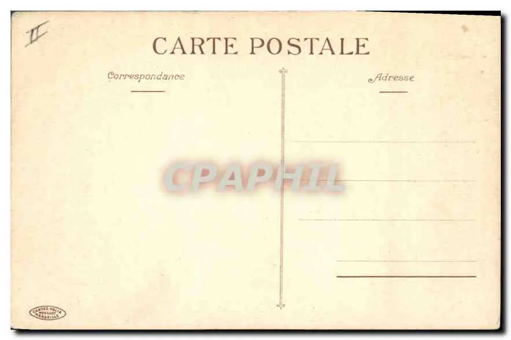 Arles - As Arênes vista interna — edição Cartes Heitz, N° II - Verso