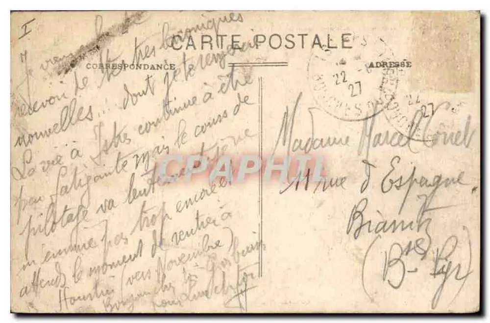 Arles - As Arênes, o Grande Escalier — editor: C. B. C. n° 102 - Verso