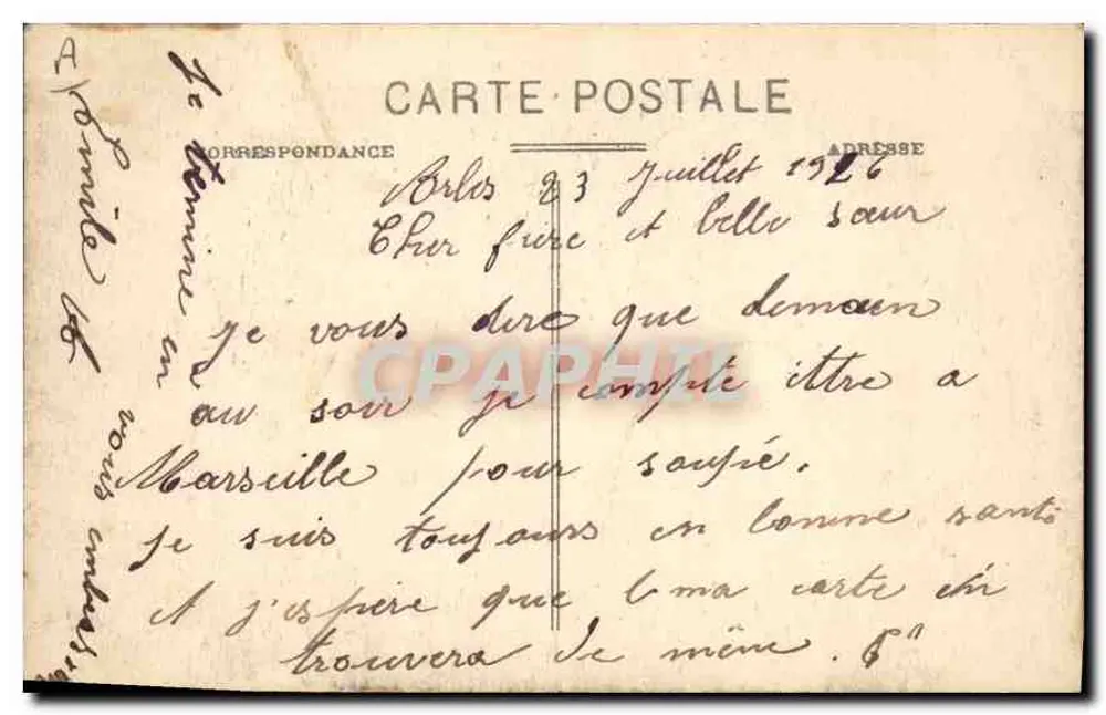 Arles - Corrida de touros nas Arênes — Coll. E. G. - Verso