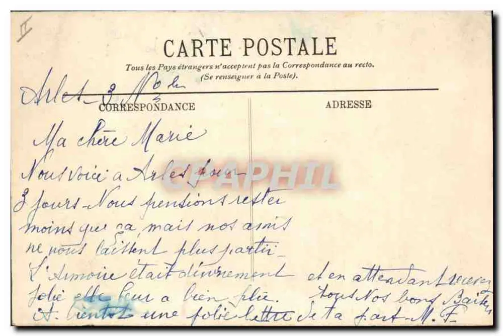 Arles — As Arenas e a Cidade — LL. - Verso