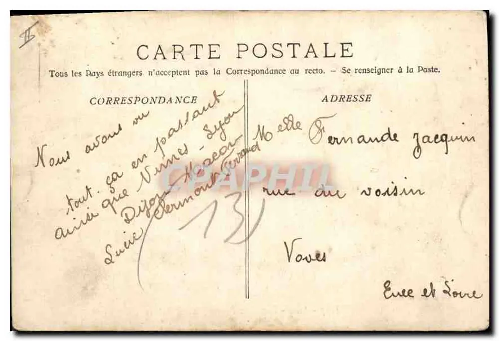 Arles - Farandole Provençale nas Arênes — Fototipia E. Lacour - Marselha, n° 2177 - Verso