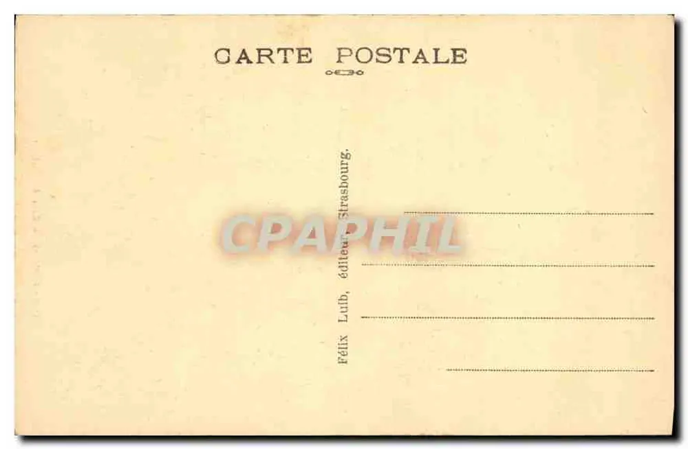 Estrasburgo — Cour du Cordeu — Félix Laub, editor Estrasburgo - Verso