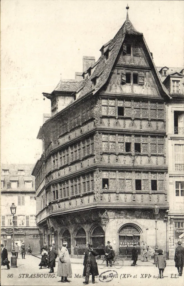 Estrasburgo — A Casa Kammerzell (séculos XV e XVI) — Lévy Fils et Cie, LL. - Frente