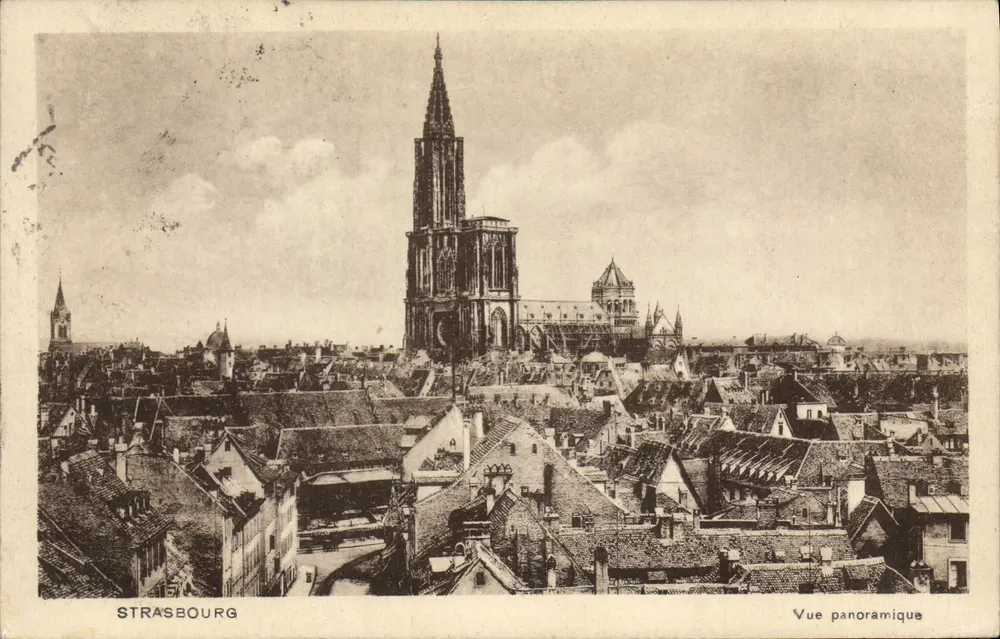 Estrasburgo — Vista panorâmica — Marca R. A. St. 1 - Frente