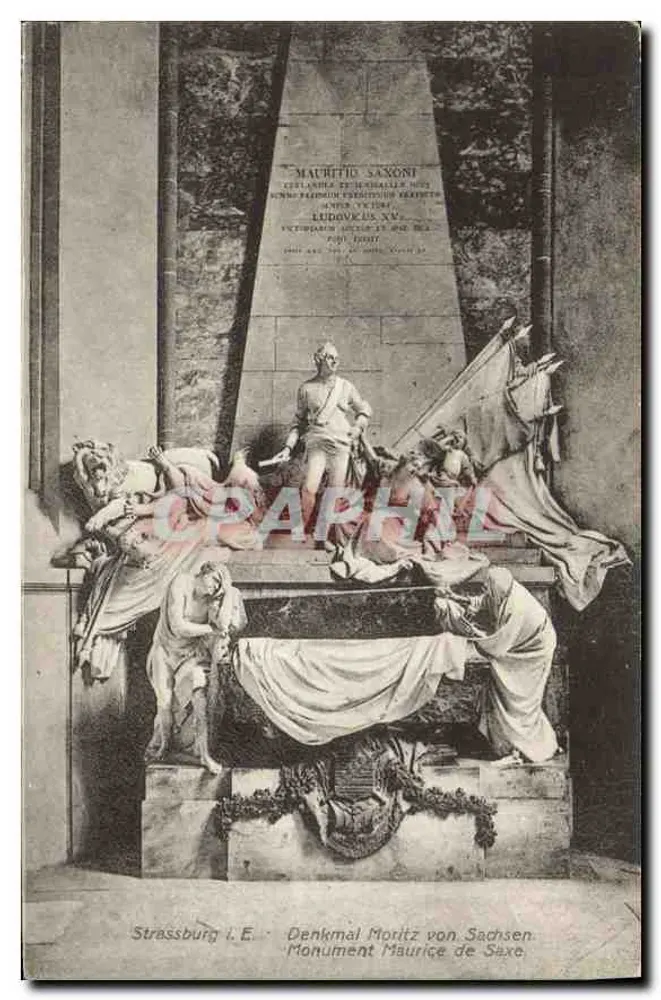 स्ट्रासबर्ग i. E. — मौरिस डी सैक्स के स्मारक — कुंस्टवरलैग ई. हार्टमैन - आगे