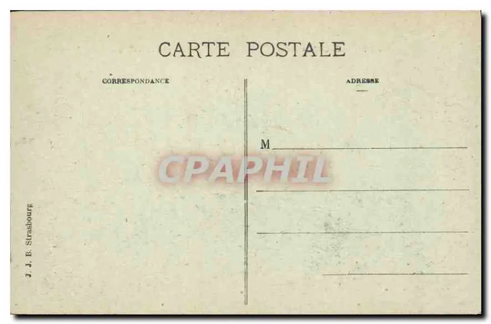 Strasbourg (Alsace) — Posto central — J. J. B. Strasbourg, n° 1150 - Verso