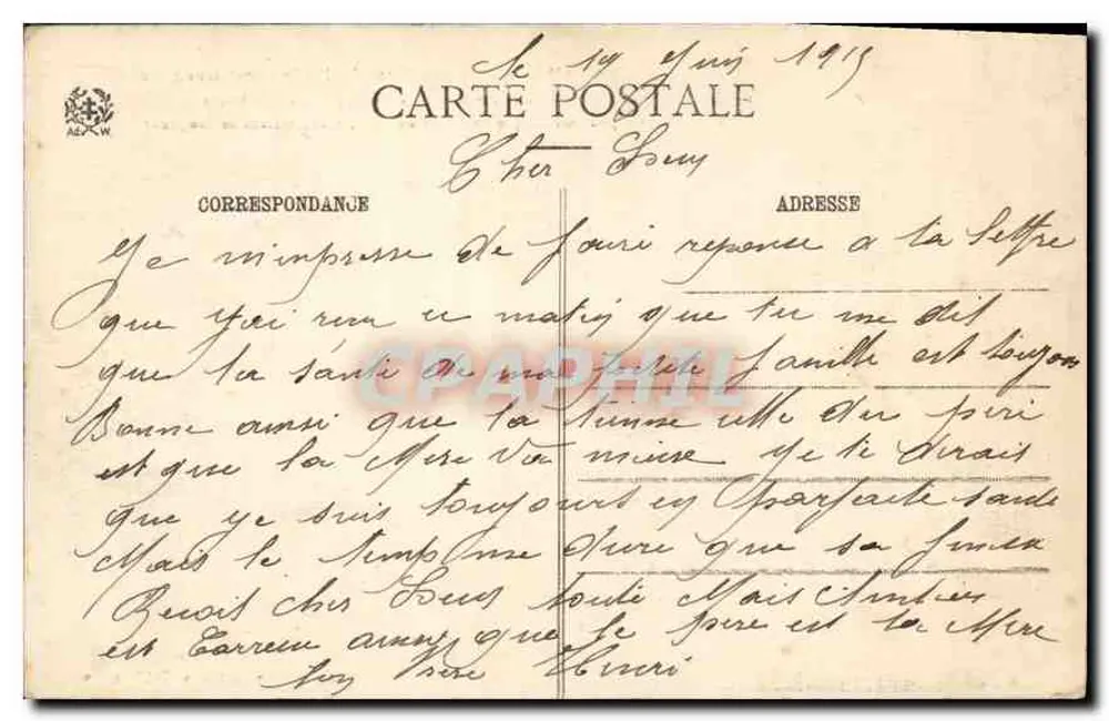 Ponte metálico sobre o Reno em Kehl, perto de Strasbourg — Curiosidades e Maravilhas do Alsace-Lorraine — Ad. Welch, Saint-Dié, n° 7442 - Verso