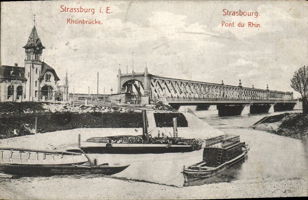 Strasbourg — Rheinbrücke — Verlag Felix Laith, Nr. 7 - Vorderseite