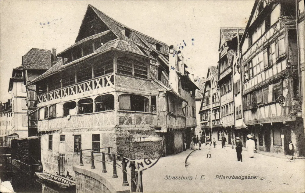 Estrasburgo i. E. — Pflanzbadgasse — Künstlerverlag E. Hartmann - Frente