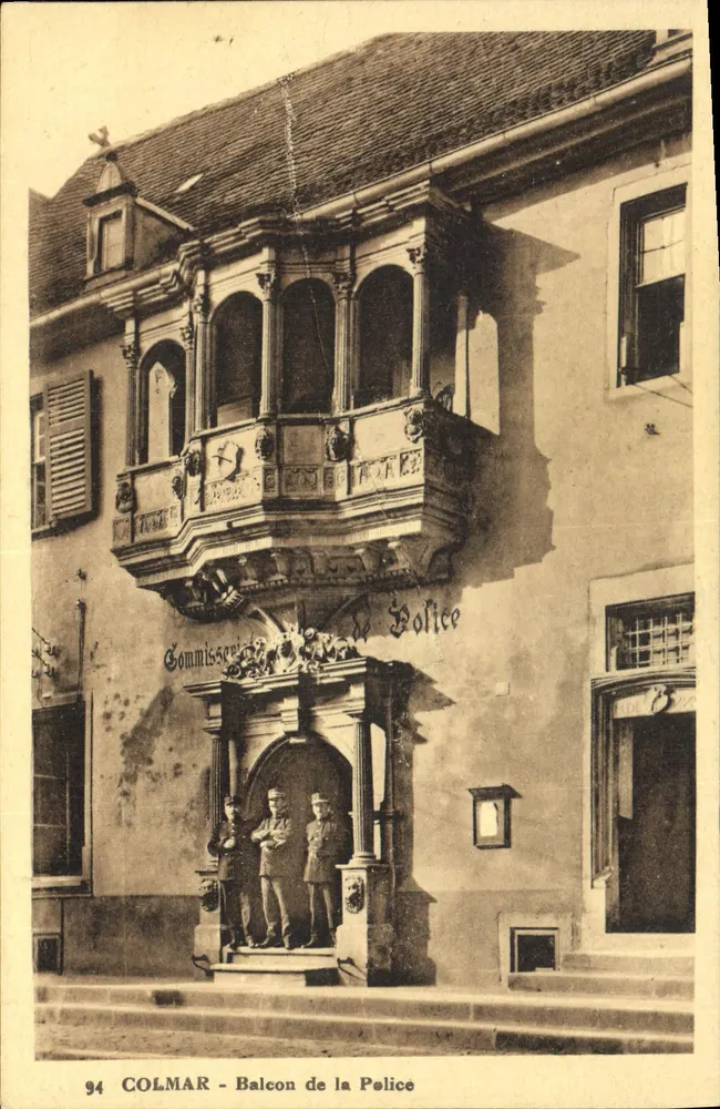 Colmar - Balcon da Polícia — Comissariado de Polícia — Edição Vihéco, n° 94 - Frente