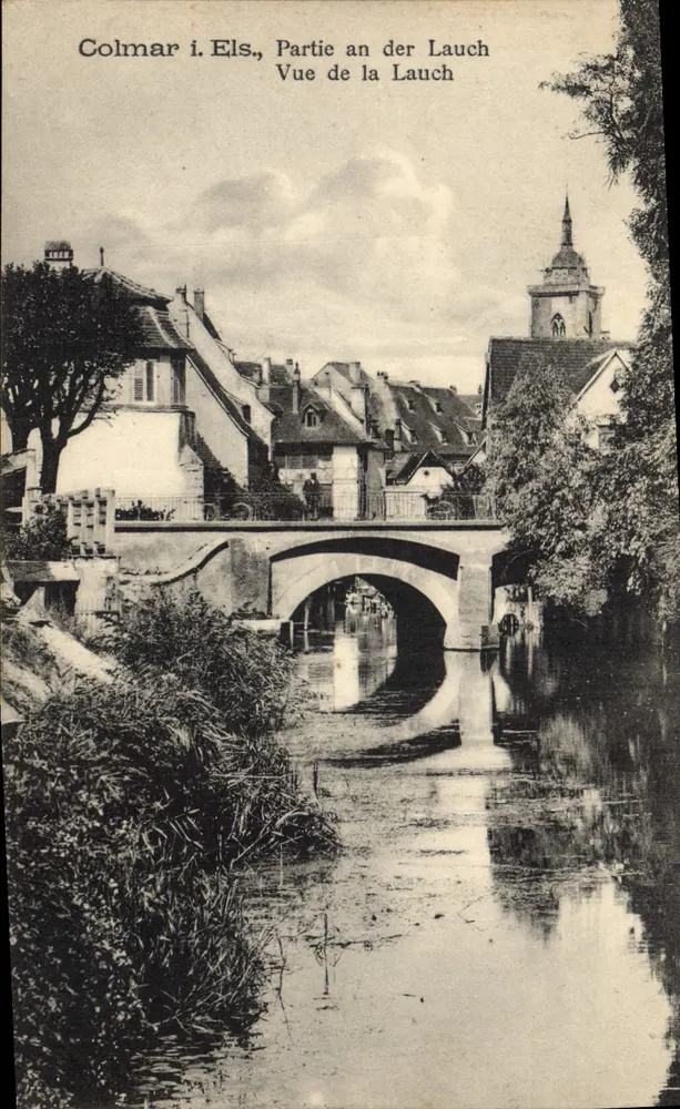 Colmar i. Els., Partie an der Lauch — Ansicht der Lauch — unbekannter Verlag - Vorderseite