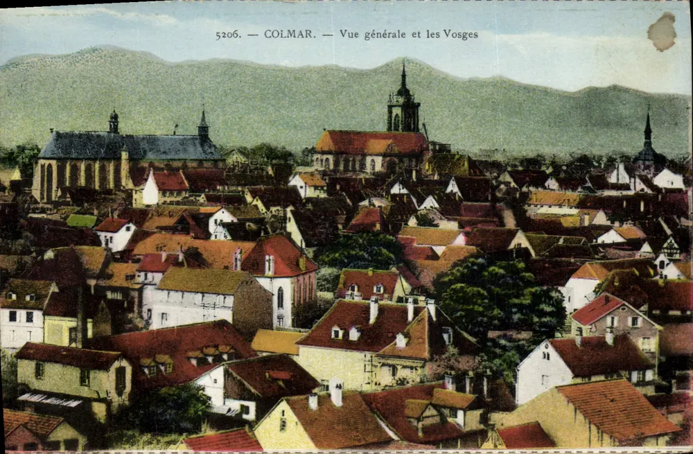 Colmar — Algemene uitzicht en de Vosges — Uitgave Weber - Voorkant
