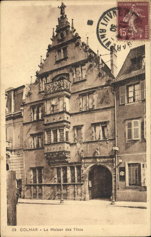 Colmar - La Maison des Têtes — editor desconhecido, n° 29 - Frente